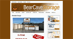 Desktop Screenshot of bearcavestorage.com